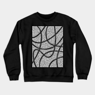 Waves b/w Crewneck Sweatshirt